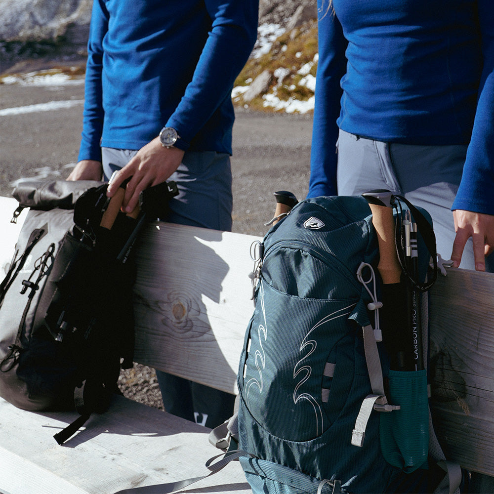 Trekking Stokken - TrailMax - Lichtgewicht Carbon - Vouwbaar met Kurken Handgrepen