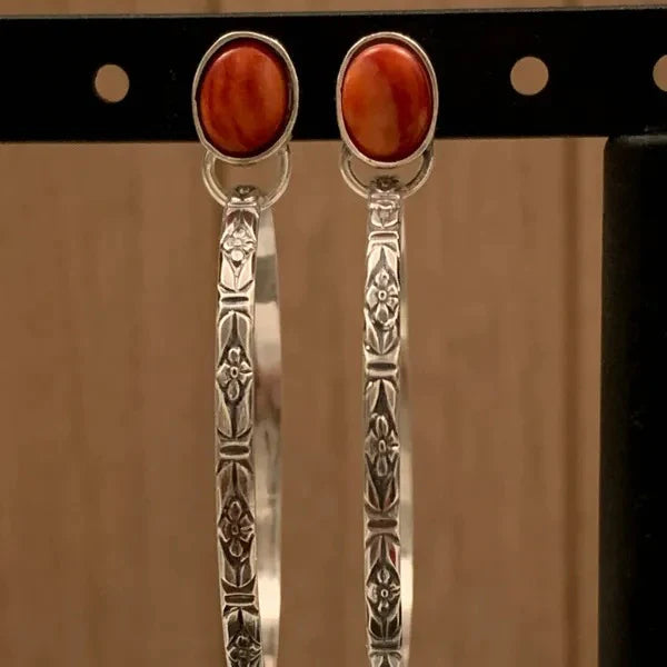 Boho Oorbellen - Onzura - Vintage Edelsteen Look - Festival Mode Sieraden