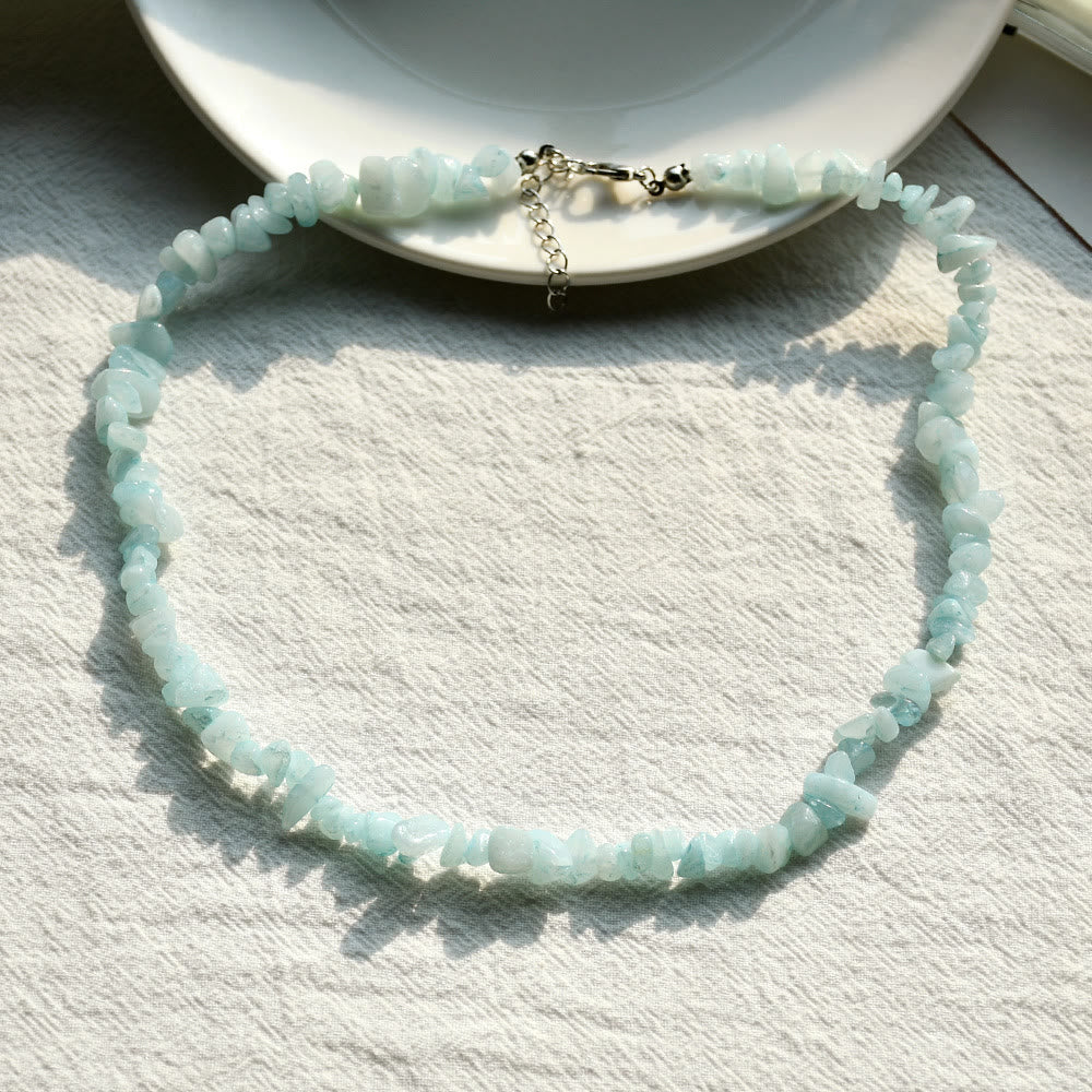 Kristallen Hanger Ketting - Virelle - Gepolijste Edelsteen Bedel - Elegante Dames Sieraden