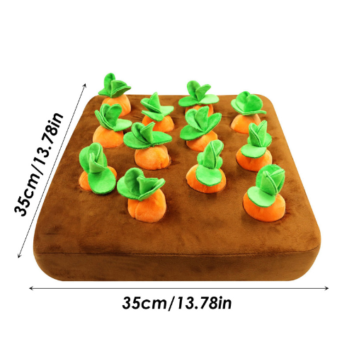 Kauwspeelgoed - PlayPet - Pluche Wortel - Snuffel Plezier
