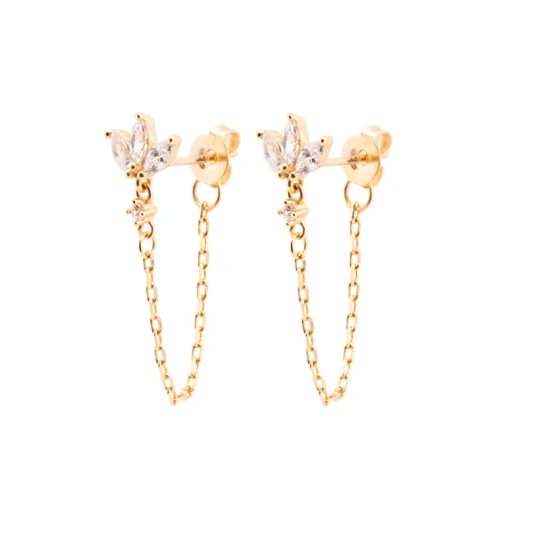 Druppel Oorbellen Sieraad - Elurea - Elegante Gouden Afwerking - Tijdloze Mode Accessoire