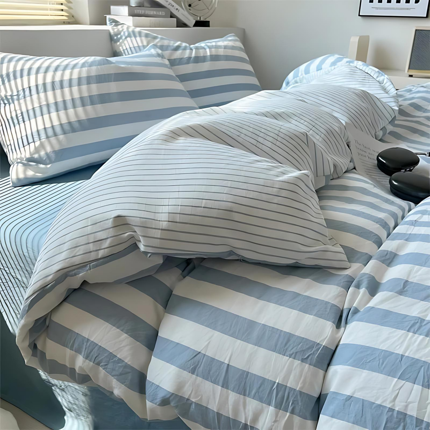 Beddengoed Set - CozyNest - Gestreept Design - Zachte Comfort