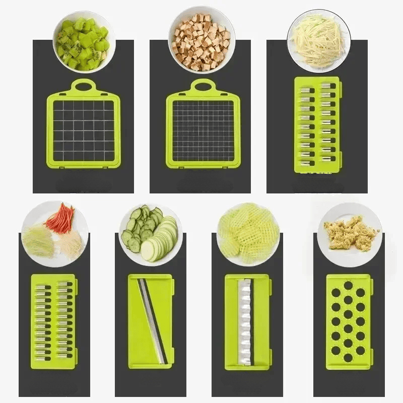 Groentesnijder - ChopMaster - 14-in-1 Multifunctioneel - Snel & Eenvoudig Snijden