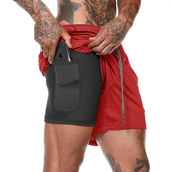 Hardloopshorts - SportFlex - Dubbele Laag - Sneldrogend