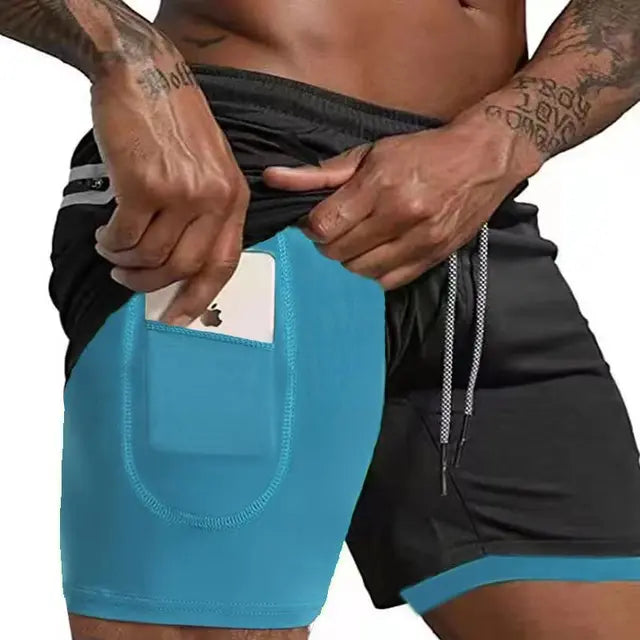 Hardloopshorts - SportFlex - Dubbele Laag - Sneldrogend
