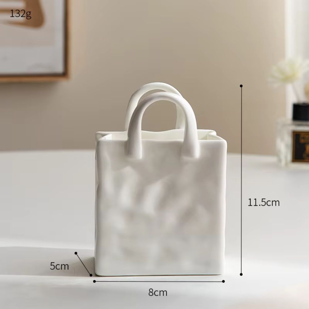 Keramische Vaas - HomeGlow - Tote-Style Design - Elegante Decor