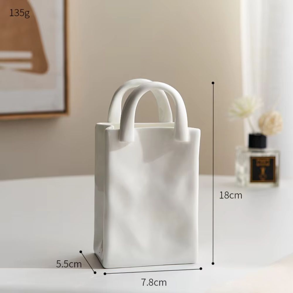 Keramische Vaas - HomeGlow - Tote-Style Design - Elegante Decor
