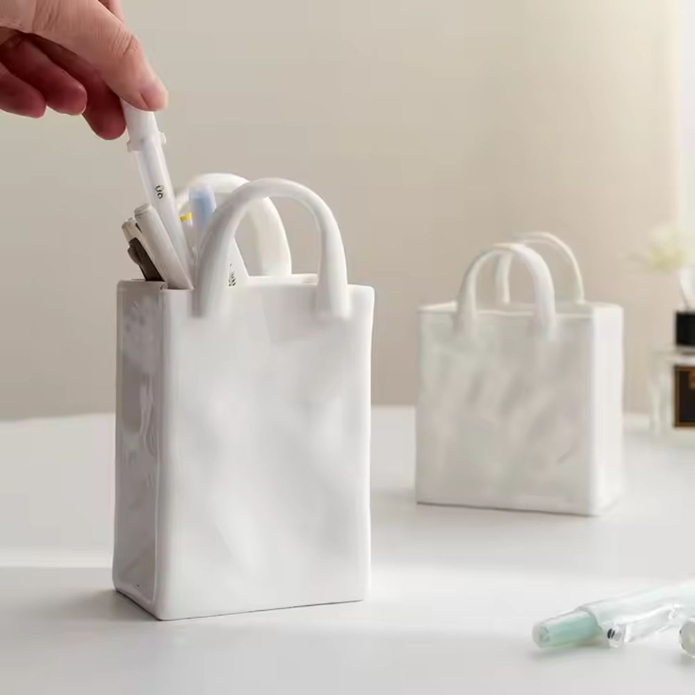 Keramische Vaas - HomeGlow - Tote-Style Design - Elegante Decor