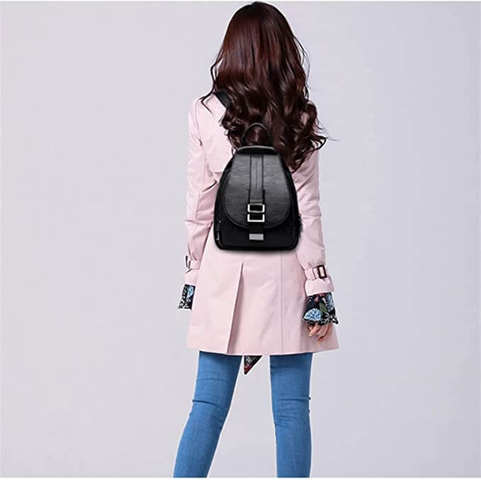 Anti-diefstal Rucksack - SecurePack - Leren Design - Dames Mode