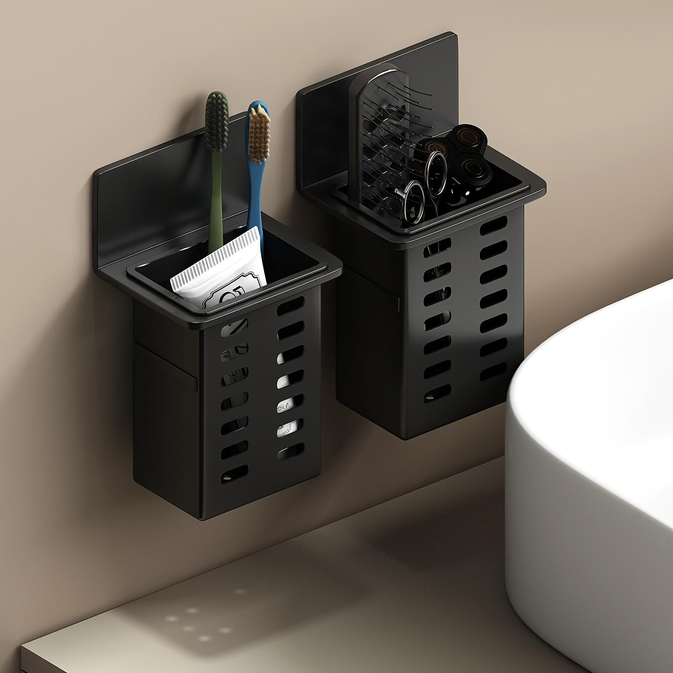 Tandenborstelhouder - WallMax - Zelfklevend Rek - Ruimtebesparende Organizer