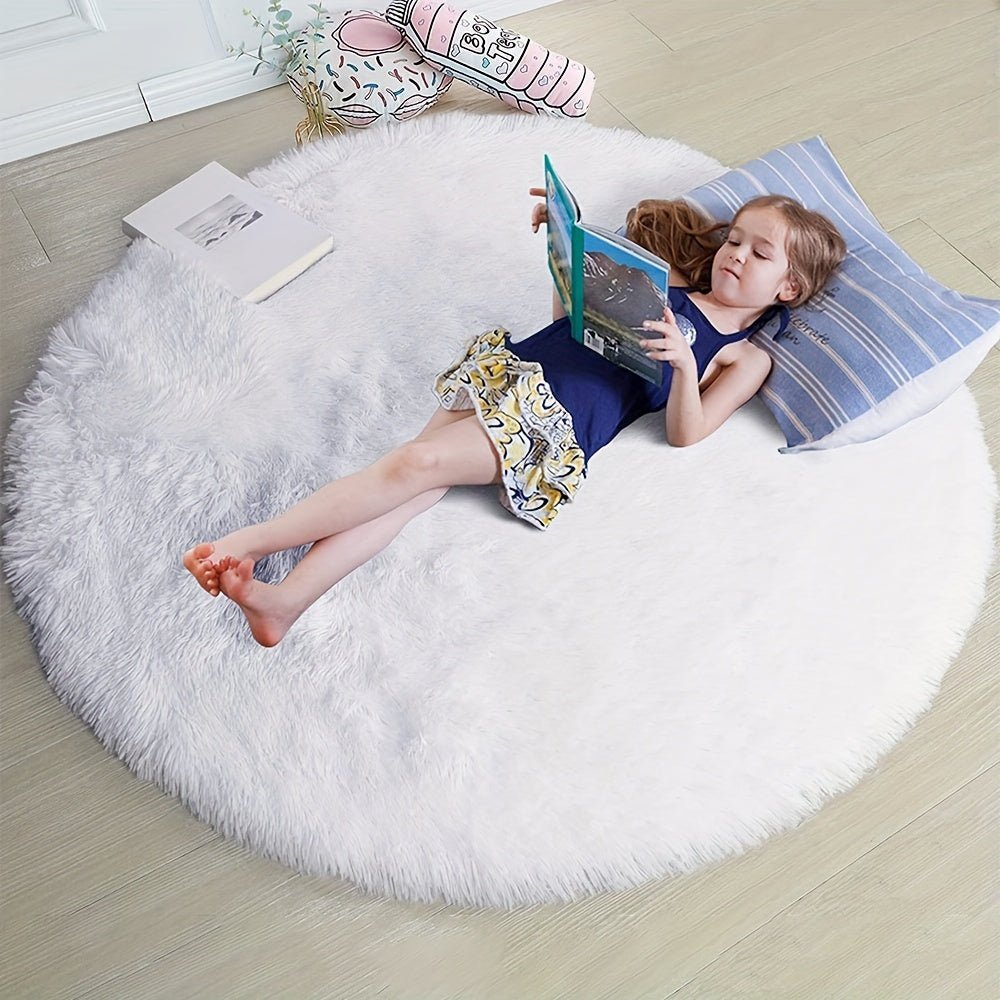 Ronde Pluche Vloerkleed - FluffiLux - Ultrafijn Zacht - Vervaagbestendig
