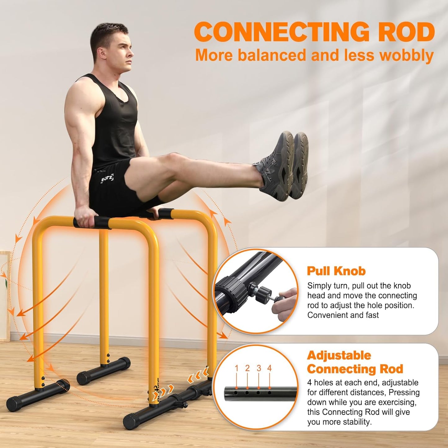Dipstation - FlexFit - Stevig ontwerp - Push-Up Stand