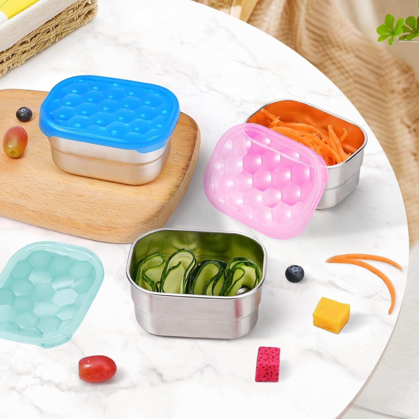 Roestvrijstalen Snackcontainers - SnackMate - Lekvrij - Milieuvriendelijk