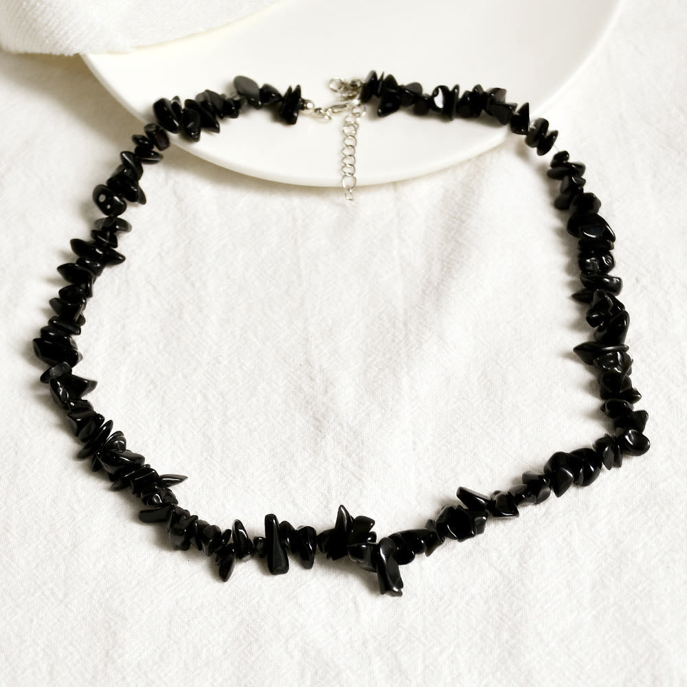 Kristallen Hanger Ketting - Virelle - Gepolijste Edelsteen Bedel - Elegante Dames Sieraden