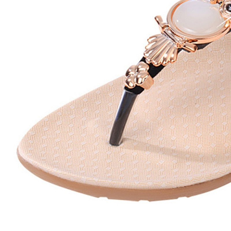 Plateau sandalen - ComfortStep - Elastische Band - Speels Detail