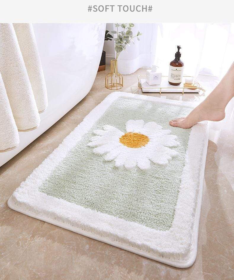 Antislip Mat - GripBloom - Madelief Patroon - Machine Wasbaar