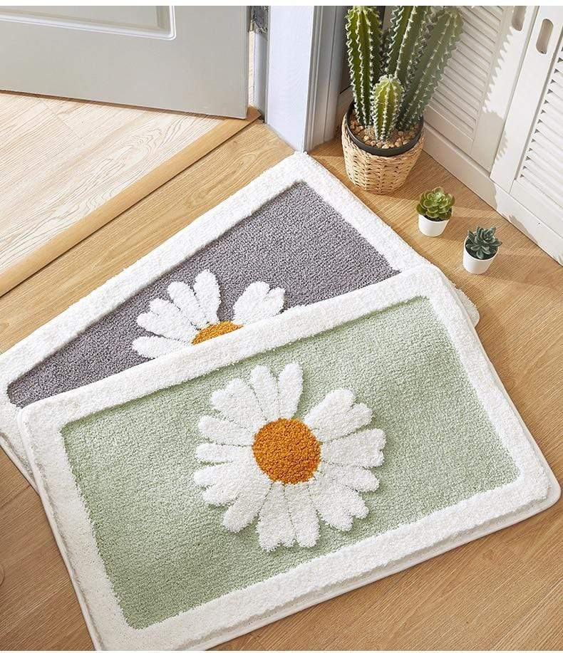 Antislip Mat - GripBloom - Madelief Patroon - Machine Wasbaar