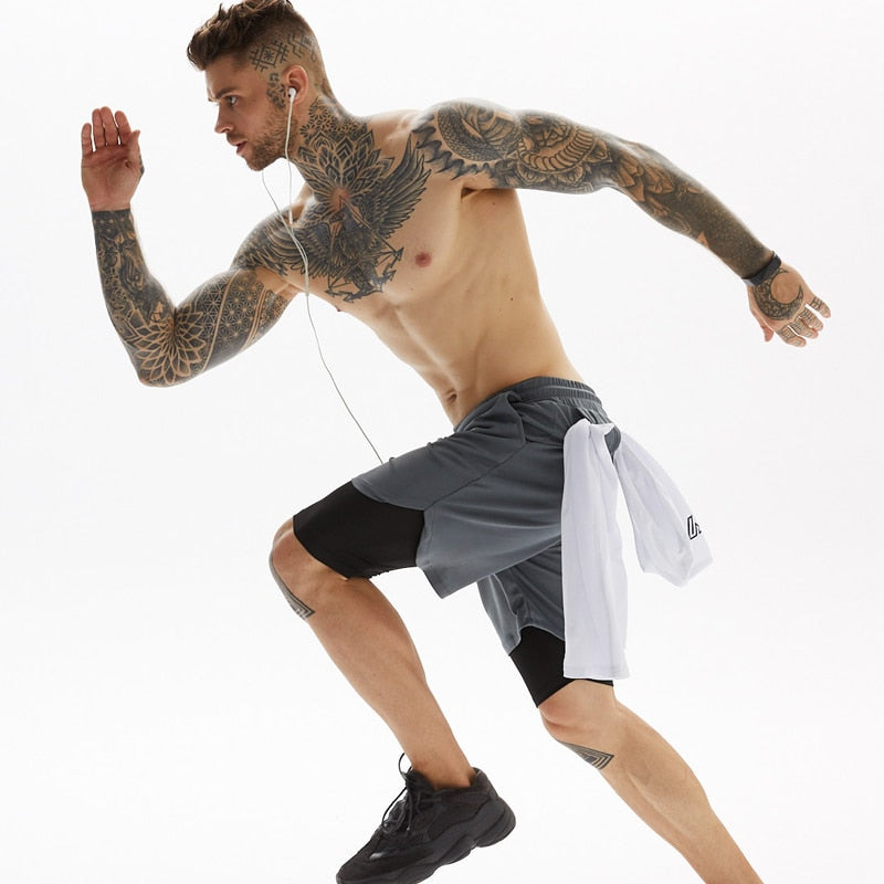 Sportshorts - FlexFit - Compressie Ondersteuning - Sneldrogend