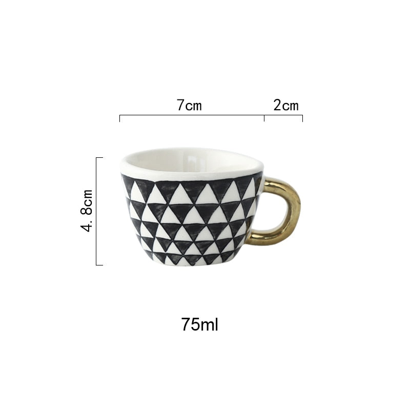 Keramische Mokken - Artistry - Handbeschilderd Design - Geometrische Patronen