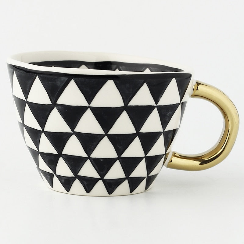 Keramische Mokken - Artistry - Handbeschilderd Design - Geometrische Patronen