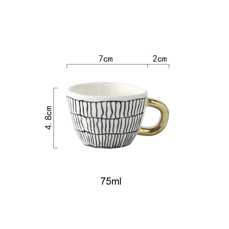 Keramische Mokken - Artistry - Handbeschilderd Design - Geometrische Patronen