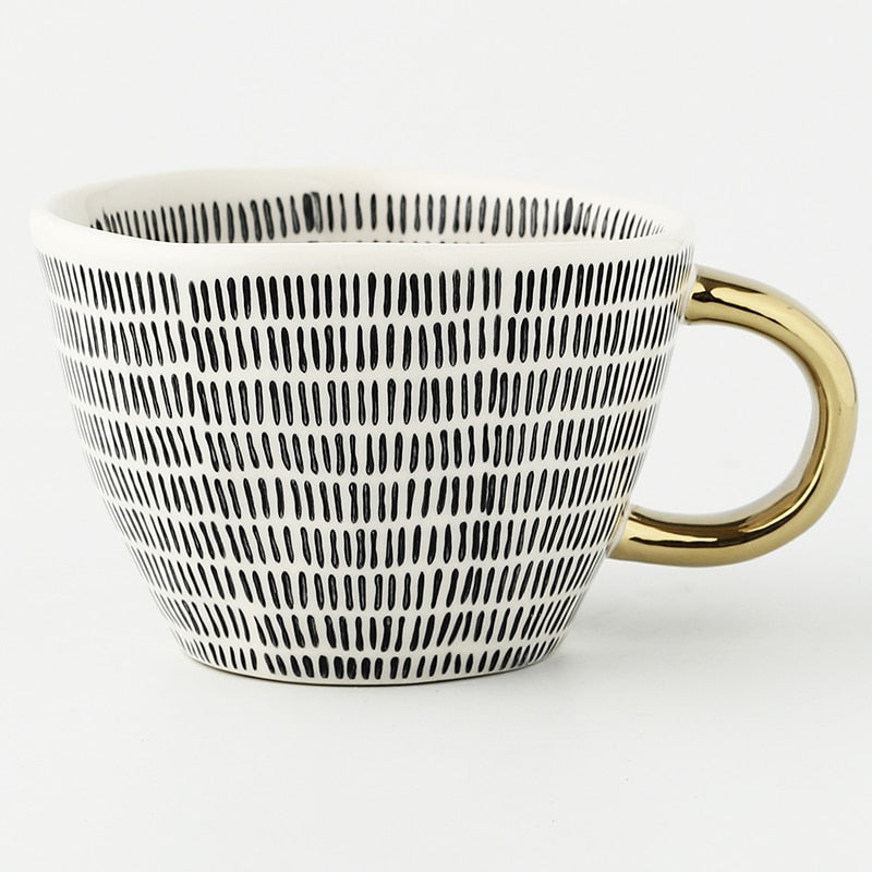 Keramische Mokken - Artistry - Handbeschilderd Design - Geometrische Patronen