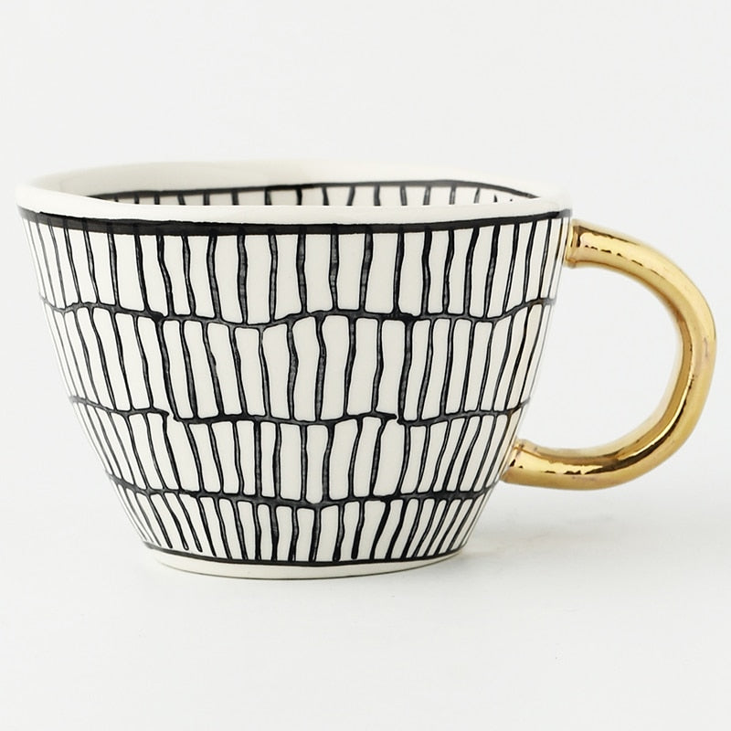 Keramische Mokken - Artistry - Handbeschilderd Design - Geometrische Patronen