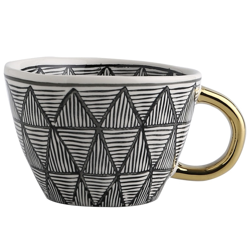 Keramische Mokken - Artistry - Handbeschilderd Design - Geometrische Patronen
