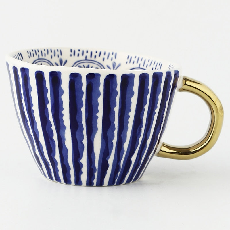 Keramische Mokken - Artistry - Handbeschilderd Design - Geometrische Patronen