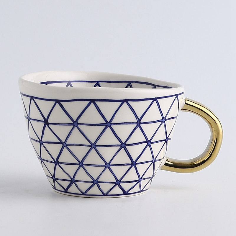 Keramische Mokken - Artistry - Handbeschilderd Design - Geometrische Patronen