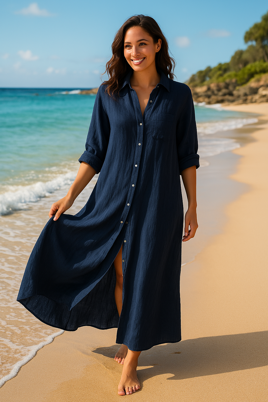 Jumpsuit - EleganceFit - V-Hals Design - Verstelbare Taille