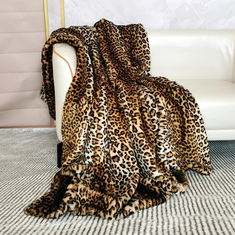 Deken - LuxeTherm - Luipaardprint - Zachte Warmte