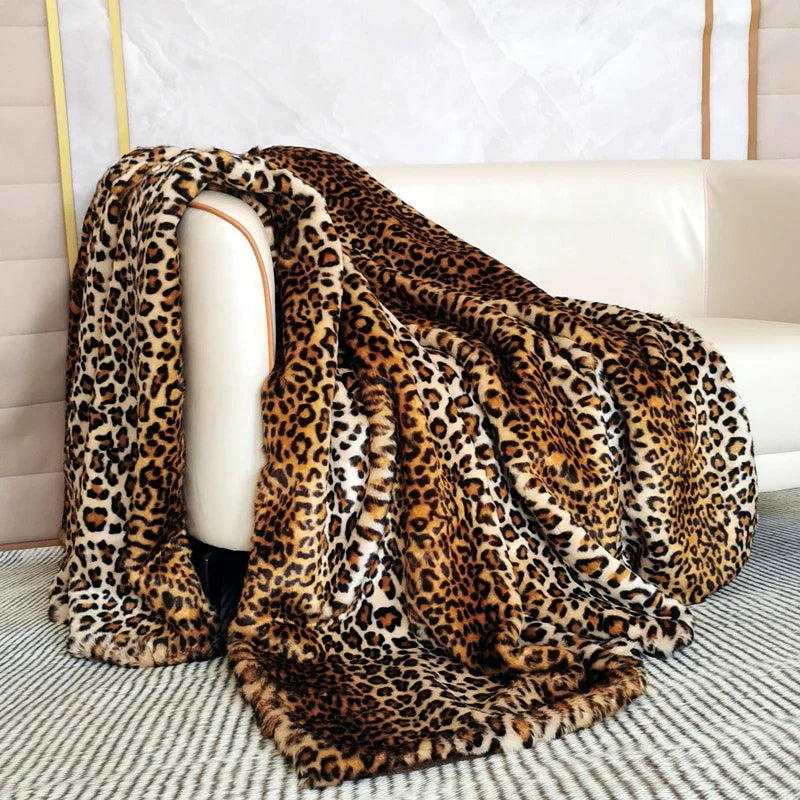 Deken - LuxeTherm - Luipaardprint - Zachte Warmte