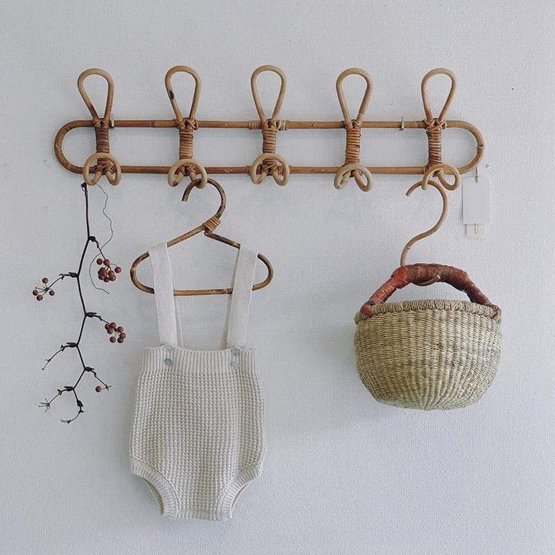 Rieten Wandhaken - HookEase - Kleding Organizer voor Kinderen - Kamerdécor Hangers