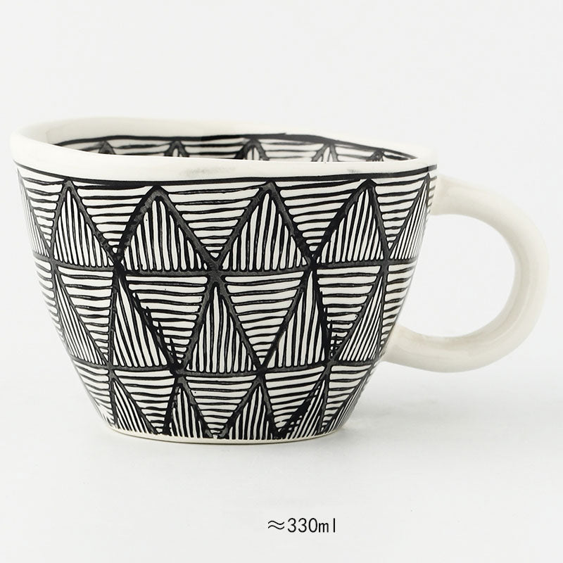 Keramische Mokken - Artistry - Handbeschilderd Design - Geometrische Patronen