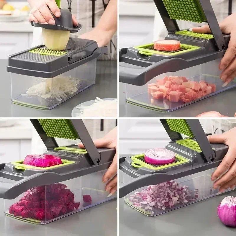 Groentesnijder - ChopMaster - 14-in-1 Multifunctioneel - Snel & Eenvoudig Snijden