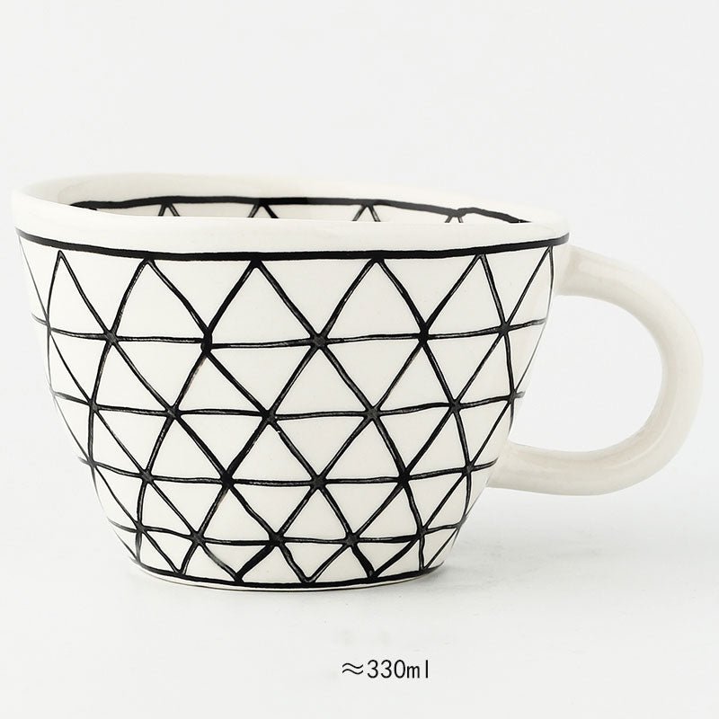 Keramische Mokken - Artistry - Handbeschilderd Design - Geometrische Patronen