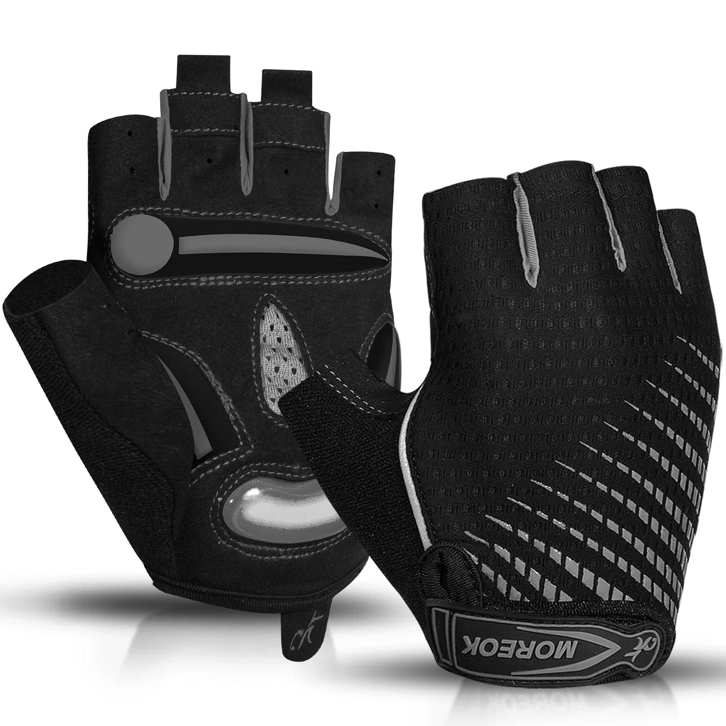 Fietshandschoenen - GripMax - Schokabsorptie - Halfvinger Design