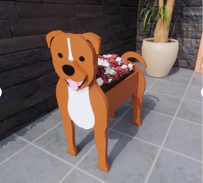 Hondenbloempot - Pawsome - Scandinavisch Stijl - Omkeerbaar Design