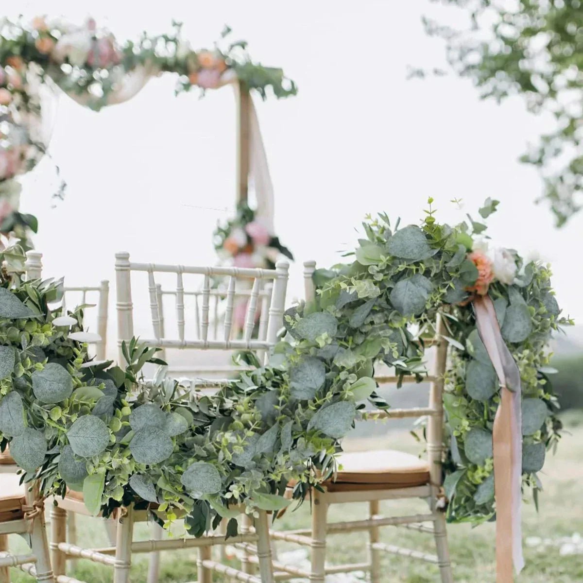 Eucalyptus Slinger Set - Verdia - Kunstblad Klimop - Woondecoratie & Bruiloft