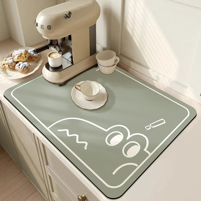 Afvoer Mat - QuickDry - Absorberend Design - Keukenblad