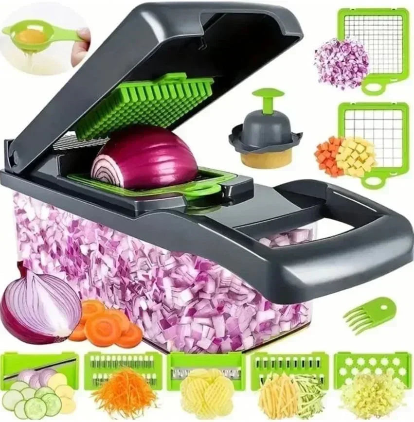 Groentesnijder - ChopMaster - 14-in-1 Multifunctioneel - Snel & Eenvoudig Snijden