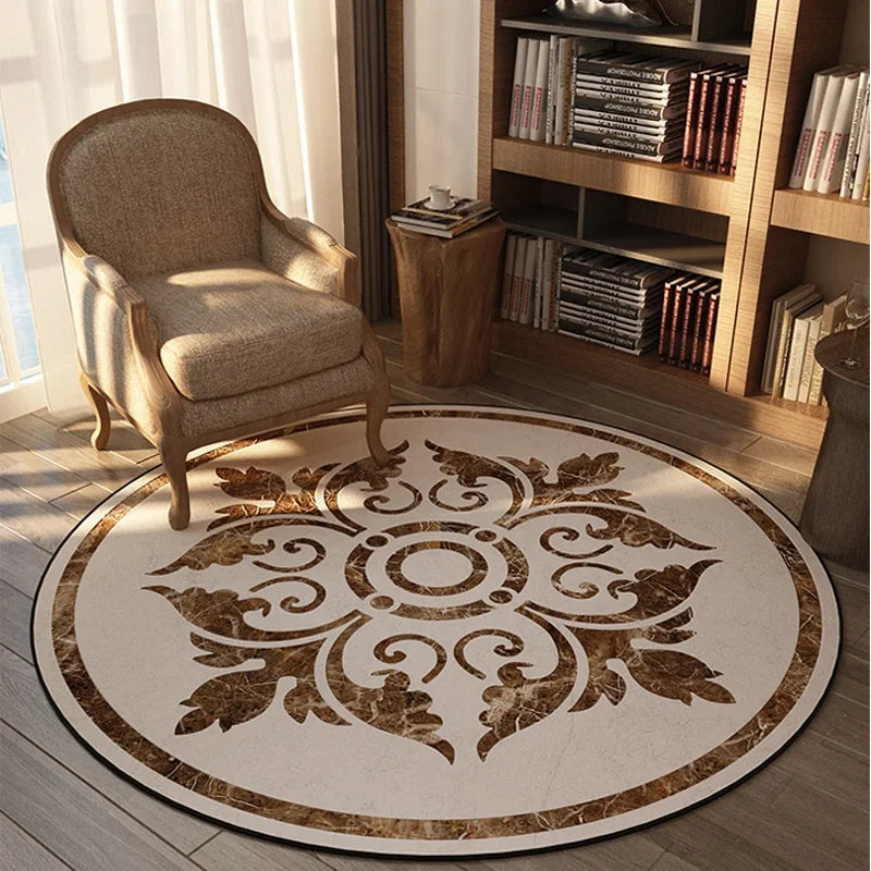 Rond Tapijt - LuxeWeave - Amerikaanse Stijl - Slaapkamer Decor