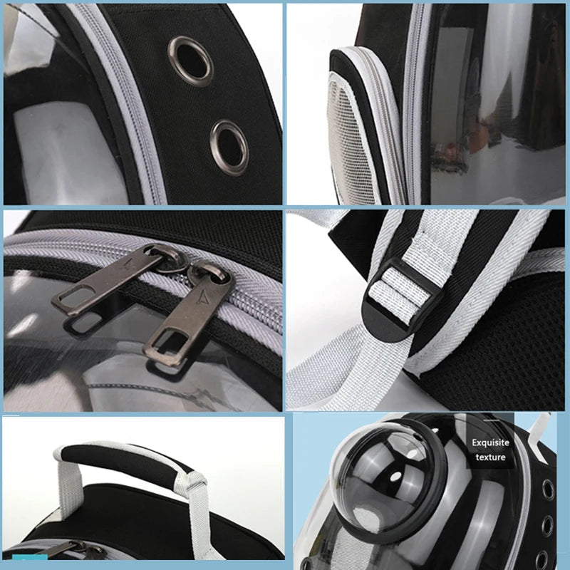 Huisdier Draagtas Rugzak - AeroPaw - Transparant Ontwerp - Ademend Comfort