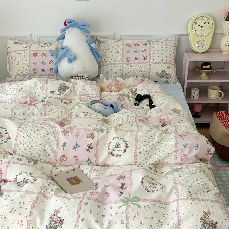 Beddengoed Set - DreamLuxe - Bloemige Elegantie - Ultiem Zacht Comfort