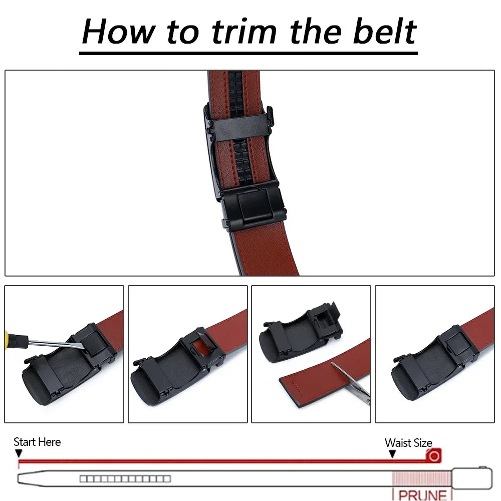 Leren Riem - BeltPro - Automatische Gesp - Stijlvol Accessoire