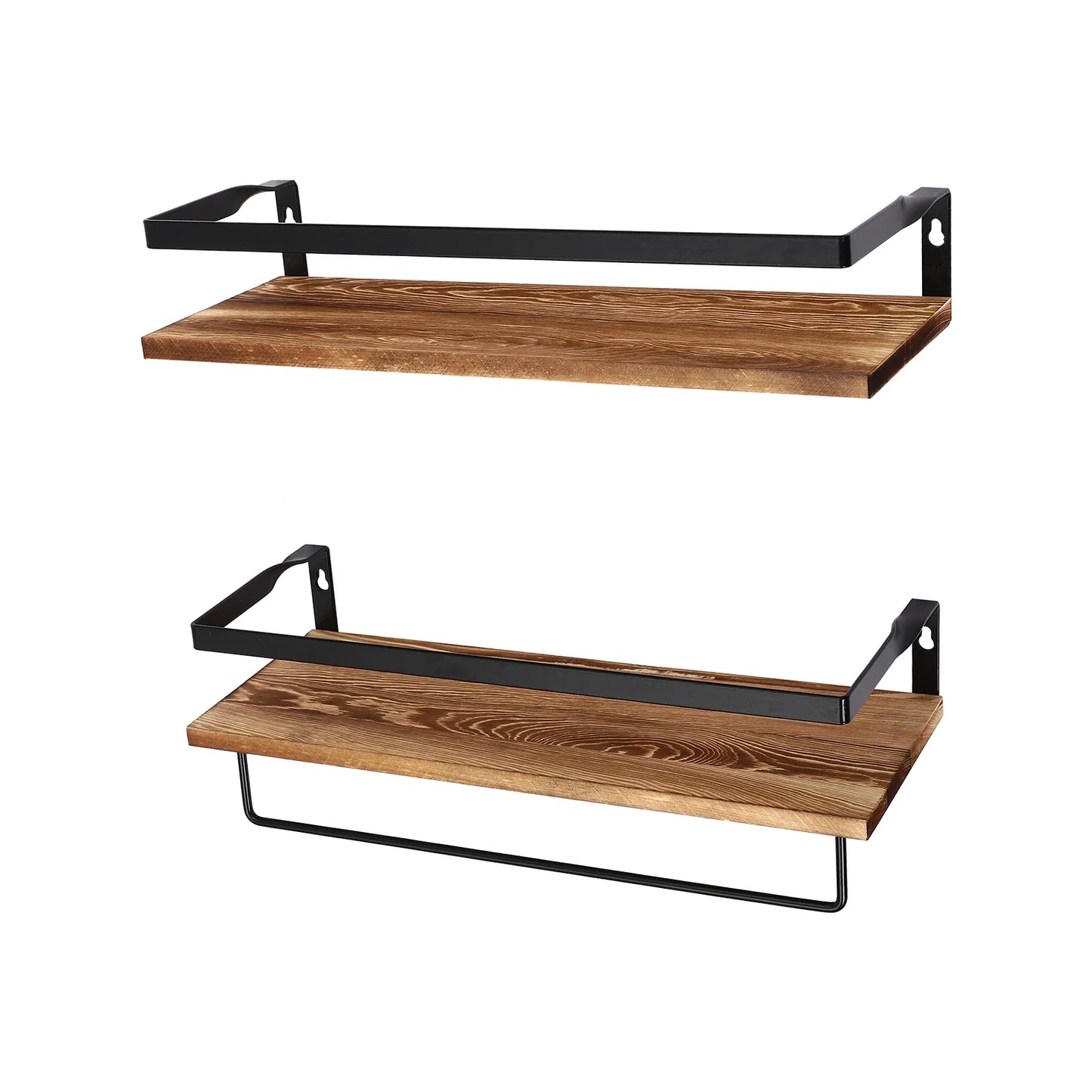 Wandplank - WoodStyle - Handdoekhouder - Stijlvolle Opslag