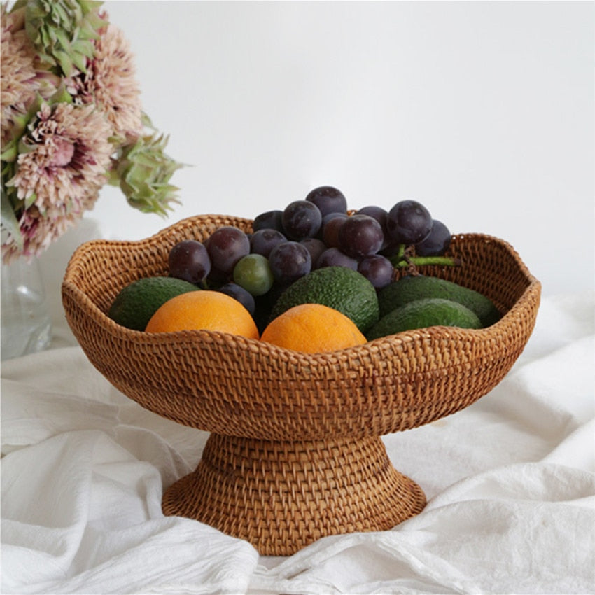 Fruitmand - EcoNest - Gevlochten Rotan - Rustieke Opslag