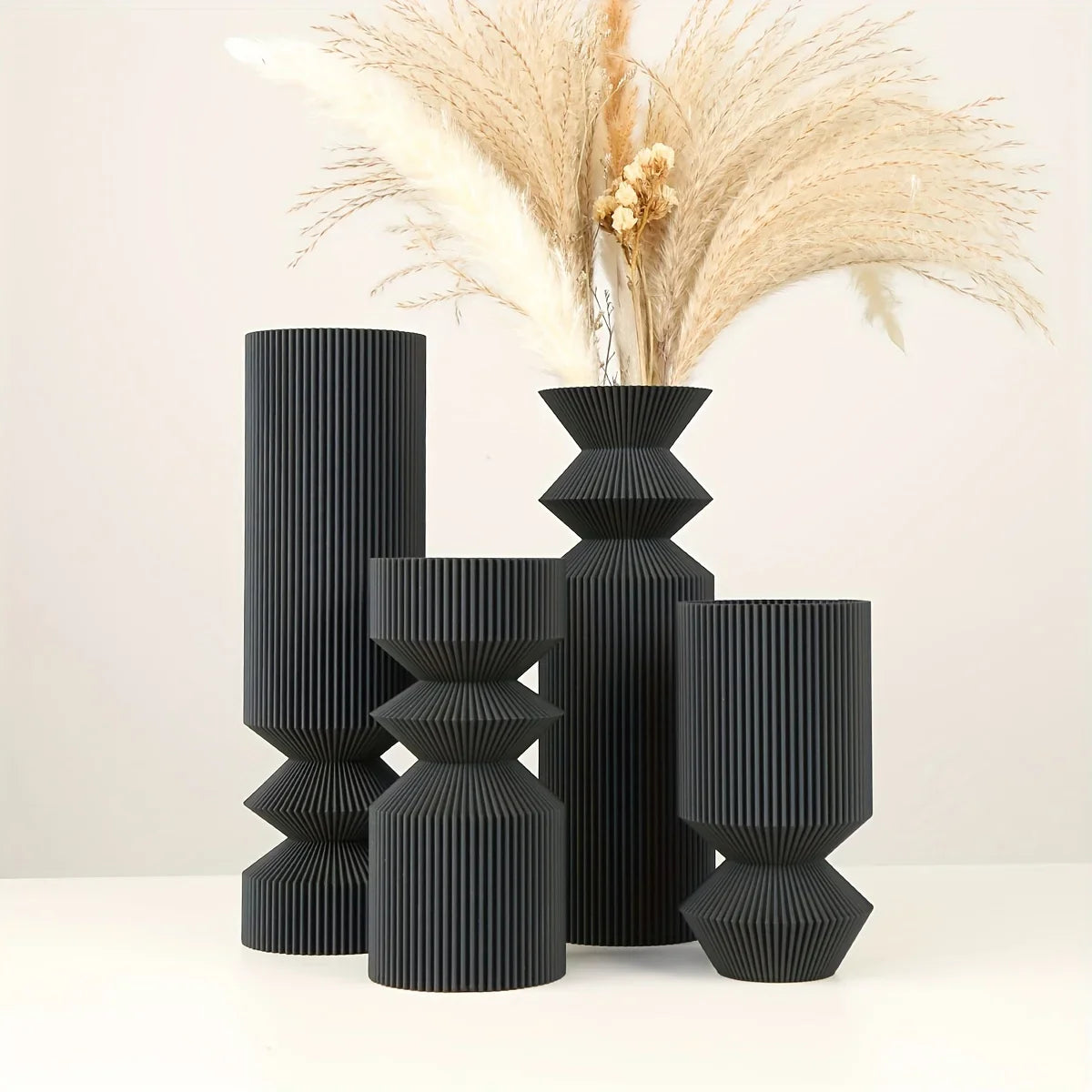 Vaas - NordicStyle - Zwart Design - Elegante Woondecoratie