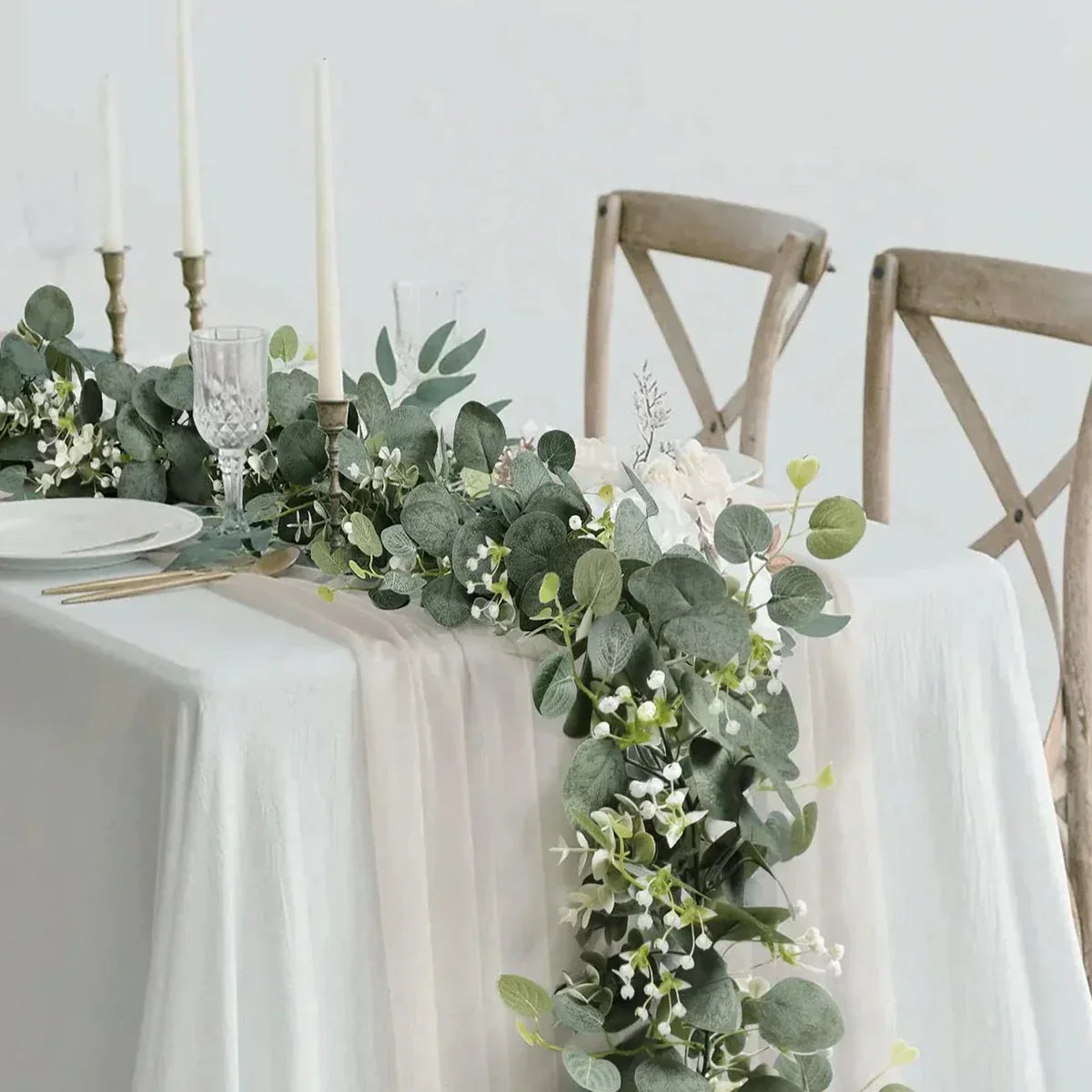Eucalyptus Slinger Set - Verdia - Kunstblad Klimop - Woondecoratie & Bruiloft